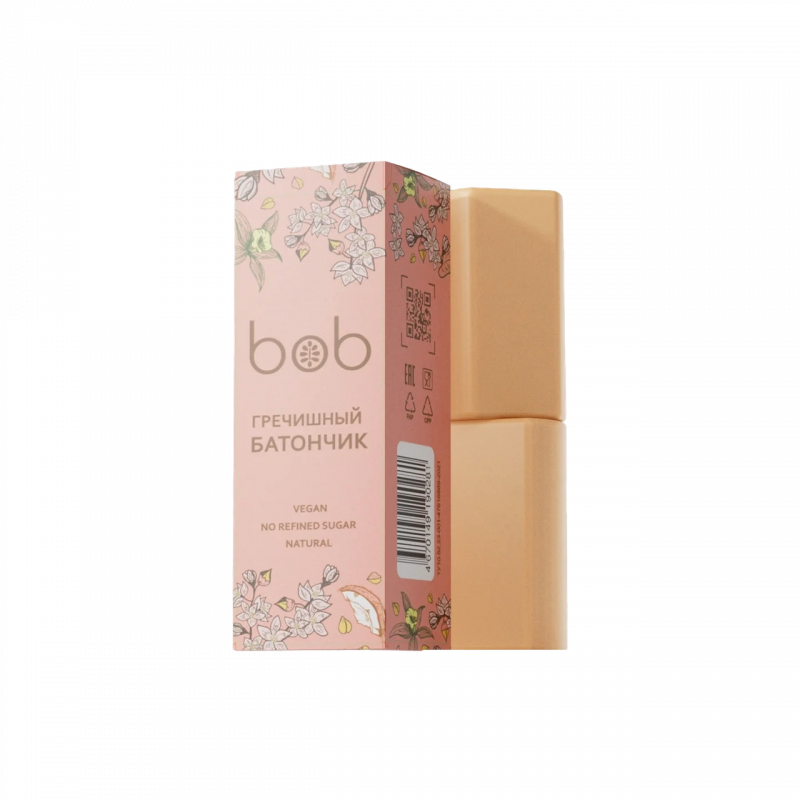 Батончик из кешью и белого шоколада "Гречишный" Bob