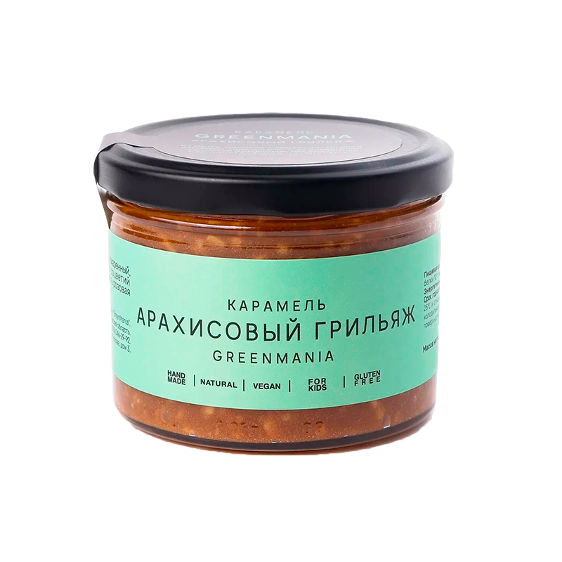 Карамель "Арахисовый грильяж" GreenMania